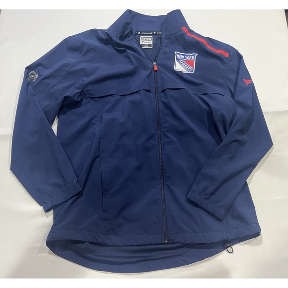Fanatics Other - New York Rangers Windbreaker Jacket Mens Large Blue Fanatics NHL Authentic Pro